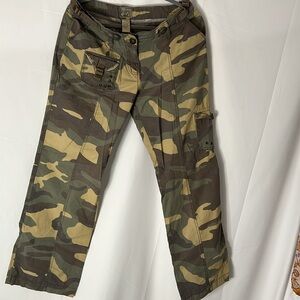 VTG rebel camo retro Y2K Star Jeans utility pants 9